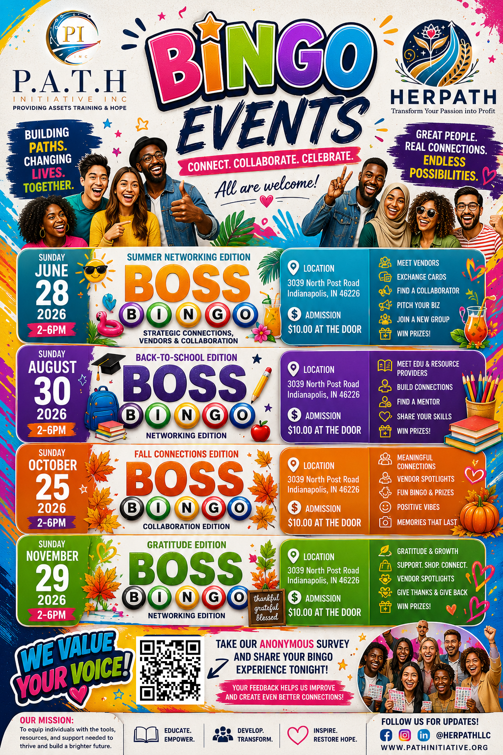 P.A.T.H. Initiative Bingo Networking Events 2026